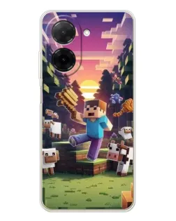 Чохол для Xiaomi Poco C71 з картинкою «Стів на фермі»