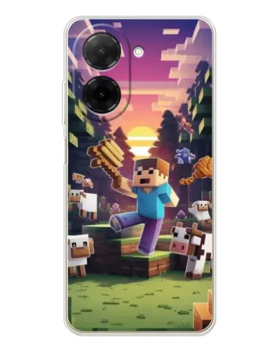 Чохол для Xiaomi Poco C71 з картинкою «Стів на фермі» Чохол для Xiaomi Poco C71 з картинкою «Стів на фермі»