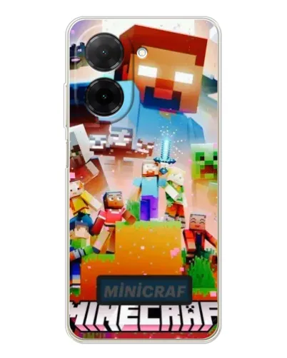Чохол для Xiaomi Poco C71 з картинкою «Minecraft герої гри» Чохол для Xiaomi Poco C71 з картинкою «Minecraft герої гри»