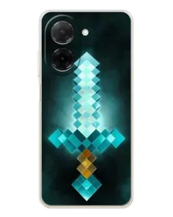 Чохол для Xiaomi Poco C71 з картинкою «Алмазний меч неон»