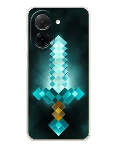Чохол для Xiaomi Poco C71 з картинкою «Алмазний меч неон» Чохол для Xiaomi Poco C71 з картинкою «Алмазний меч неон»