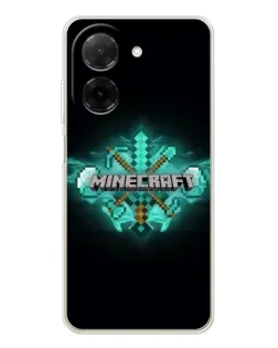 Чохол для Xiaomi Poco C71 з картинкою «Minecraft Diamond лого»