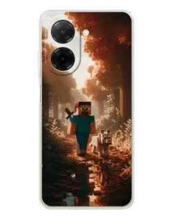 Чохол для Xiaomi Poco C71 з картинкою «Стів у лісі»