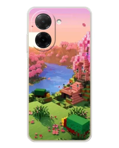 Чохол для Xiaomi Poco C71 з картинкою «Рожеве дерево Minecraft» Чохол для Xiaomi Poco C71 з картинкою «Рожеве дерево Minecraft»