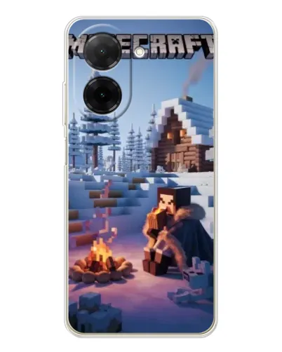 Чохол для Xiaomi Poco C71 з картинкою «Зимовий Minecraft» Чохол для Xiaomi Poco C71 з картинкою «Зимовий Minecraft»