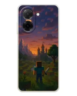 Чохол для Xiaomi Poco C71 з картинкою «Стів біля вежі»