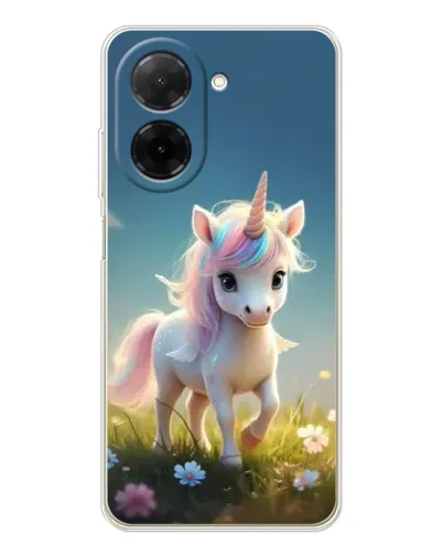 Чехол для Xiaomi Poco C71 с картинкой «Единорог на поляне» Чехол для Xiaomi Poco C71 с картинкой «Единорог на поляне»