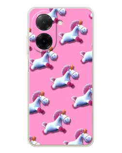 Чехол для Xiaomi Poco C71 с картинкой «Единороги на розовом» Чехол для Xiaomi Poco C71 с картинкой «Единороги на розовом»