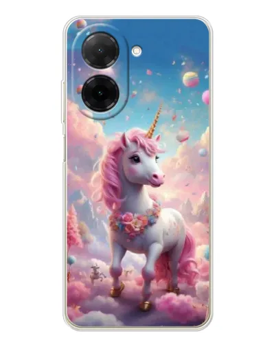 Чехол для Xiaomi Poco C71 с картинкой «Единорог среди облаков» Чехол для Xiaomi Poco C71 с картинкой «Единорог среди облаков»
