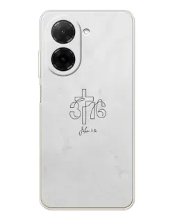 Чохол для Xiaomi Poco C71 з картинкою «Івана 3:16 Хрест»