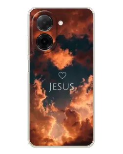 Чохол для Xiaomi Poco C71 з картинкою «Сяйво Імені Jesus»