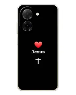 Чохол для Xiaomi Poco C71 з картинкою «Серце - Jesus»