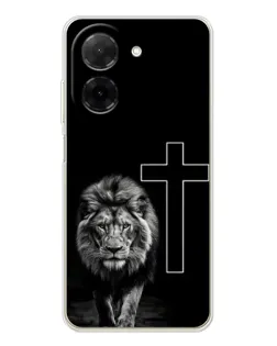Чохол для Xiaomi Poco C71 з картинкою «Лев та Хрест»