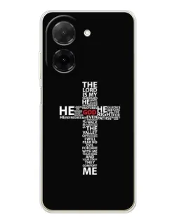 Чехол для Xiaomi Poco C71 с картинкой «Текстовый крест» Чехол для Xiaomi Poco C71 с картинкой «Текстовый крест»