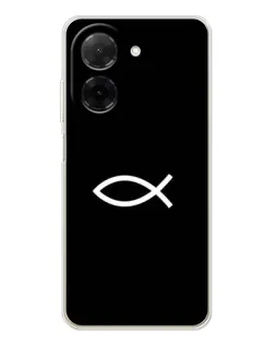 Чехол для Xiaomi Poco C71 с картинкой «Символ рыбы Jesus» Чехол для Xiaomi Poco C71 с картинкой «Символ рыбы Jesus»