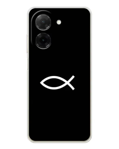 Чехол для Xiaomi Poco C71 с картинкой «Символ рыбы Jesus» Чехол для Xiaomi Poco C71 с картинкой «Символ рыбы Jesus»