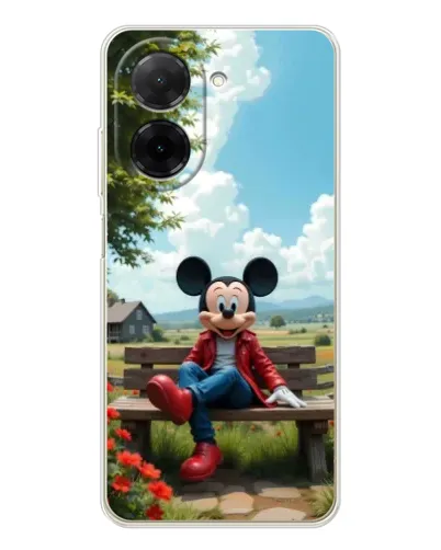 Чехол для Xiaomi Poco C71 с картинкой «Микки на скамейке» Чехол для Xiaomi Poco C71 с картинкой «Микки на скамейке»