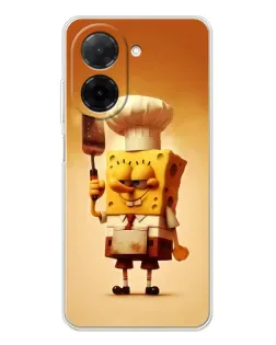 Чехол для Xiaomi Poco C71 с картинкой «Губка Боб повар» Чехол для Xiaomi Poco C71 с картинкой «Губка Боб повар»