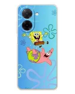 Чехол для Xiaomi Poco C71 с картинкой «Спанч Боб и Патрик» Чехол для Xiaomi Poco C71 с картинкой «Спанч Боб и Патрик»