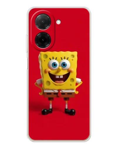 Чохол для Xiaomi Poco C71 з картинкою «Спанч Боб на червоному» Чохол для Xiaomi Poco C71 з картинкою «Спанч Боб на червоному»