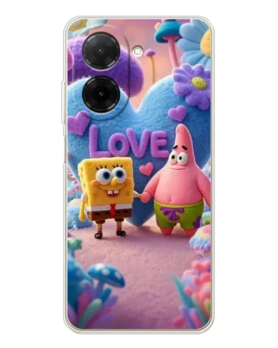 Чохол для Xiaomi Poco C71 з картинкою «Губка Боб Патрік» Чохол для Xiaomi Poco C71 з картинкою «Губка Боб Патрік»