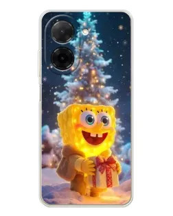 Чехол для Xiaomi Poco C71 с картинкой «Рождественский Спанч Боб» Чехол для Xiaomi Poco C71 с картинкой «Рождественский Спанч Боб»