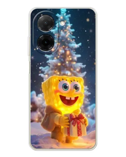 Чохол для Xiaomi Poco C71 з картинкою «Різдвяний Спанч Боб» Чохол для Xiaomi Poco C71 з картинкою «Різдвяний Спанч Боб»
