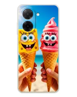 Чехол для Xiaomi Poco C71 с картинкой «Спанч Боб мороженое» Чехол для Xiaomi Poco C71 с картинкой «Спанч Боб мороженое»