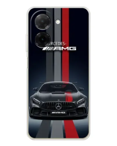 Чехол для Xiaomi Poco C71 с картинкой «Mercedes — белый карбон» Чехол для Xiaomi Poco C71 с картинкой «Mercedes — белый карбон»