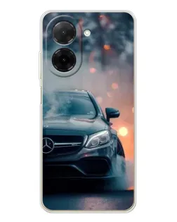Чехол для Xiaomi Poco C71 с картинкой «Mercedes — ночной город» Чехол для Xiaomi Poco C71 с картинкой «Mercedes — ночной город»