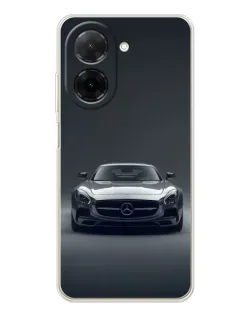 Чехол для Xiaomi Poco C71 с картинкой «Mercedes на черном» Чехол для Xiaomi Poco C71 с картинкой «Mercedes на черном»