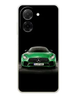 Чехол для Xiaomi Poco C71 с картинкой «Mercedes — неоновый лого» Чехол для Xiaomi Poco C71 с картинкой «Mercedes — неоновый лого»