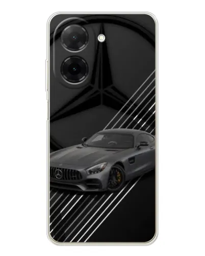 Чехол для Xiaomi Poco C71 с картинкой «Mercedes AMG — графика» Чехол для Xiaomi Poco C71 с картинкой «Mercedes AMG — графика»
