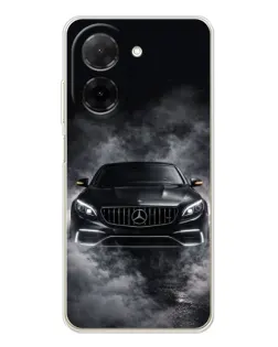 Чехол для Xiaomi Poco C71 с картинкой «Mercedes в дыму» Чехол для Xiaomi Poco C71 с картинкой «Mercedes в дыму»