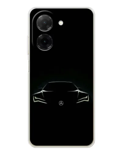 Чохол для Xiaomi Poco C71 з картинкою «Mercedes — силует авто» Чохол для Xiaomi Poco C71 з картинкою «Mercedes — силует авто»