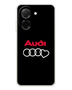 Чехол для Xiaomi Poco C71 с картинкой «Логотип Audi Heart» Чехол для Xiaomi Poco C71 с картинкой «Логотип Audi Heart»