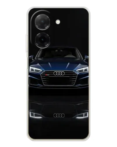 Чехол для Xiaomi Poco C71 с картинкой «Audi — ночное отражение»