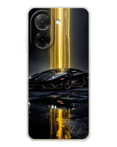 Чехол для Xiaomi Poco C71 с картинкой «Ночной Lamborghini драйв»