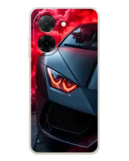 Чехол для Xiaomi Poco C71 с картинкой «Lamborghini красное сияние» Чехол для Xiaomi Poco C71 с картинкой «Lamborghini красное сияние»
