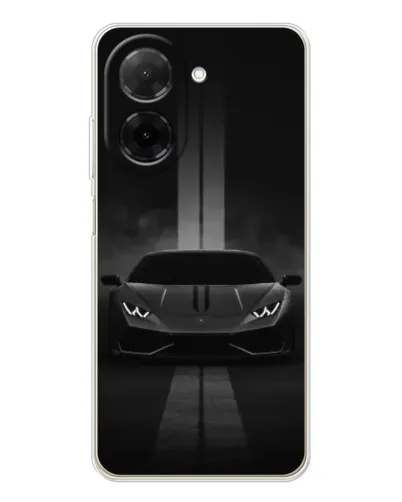 Чехол для Xiaomi Poco C71 с картинкой «Lamborghini симметрия дорог»