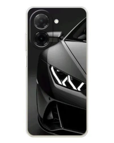Чехол для Xiaomi Poco C71 с картинкой «Lamborghini фары детализация»