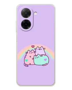 Чохол для Xiaomi Poco C71 з картинкою «Веселкові Пушини»
