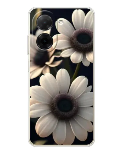 Чехол для Xiaomi Poco C71 с картинкой «Белые маргаритки макро»