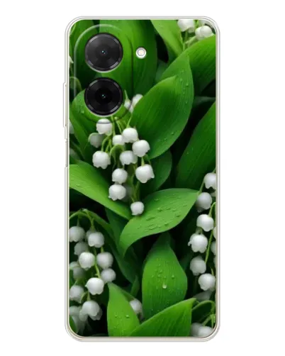 Чехол для Xiaomi Poco C71 с картинкой «Ландыши в зелени»