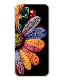 Чехол для Xiaomi Poco C71 с картинкой «Радужный цветок» Чехол для Xiaomi Poco C71 с картинкой «Радужный цветок»