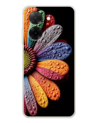 Чехол для Xiaomi Poco C71 с картинкой «Радужный цветок»