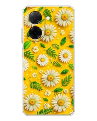 Чехол для Xiaomi Poco C71 с картинкой «Ромашковое солнце»