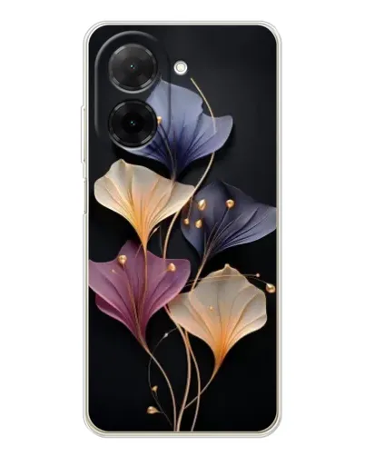 Чехол для Xiaomi Poco C71 с картинкой «Лиловые цветы грации»