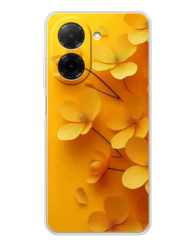 Чехол для Xiaomi Poco C71 с картинкой «Золотые лепестки»