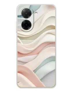 Чехол для Xiaomi Poco C71 с картинкой «Пастельные нежные волны» Чехол для Xiaomi Poco C71 с картинкой «Пастельные нежные волны»